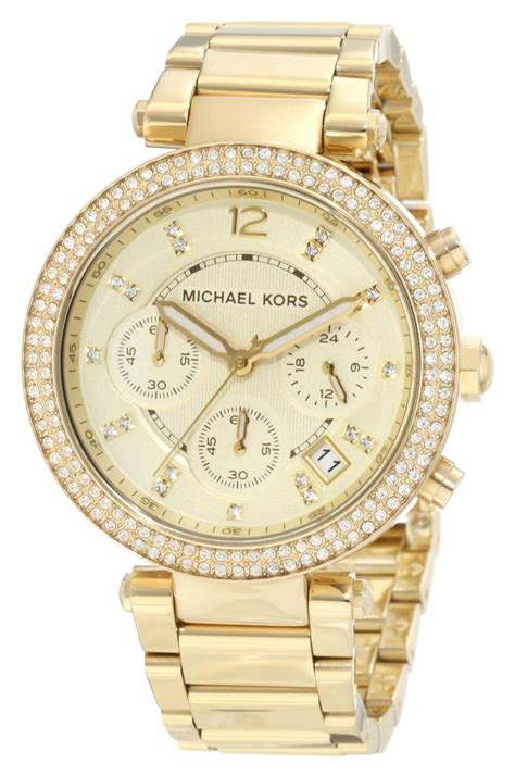 damenuhr michael kors gold mk 5354|Michael Kors parker champagne dial.